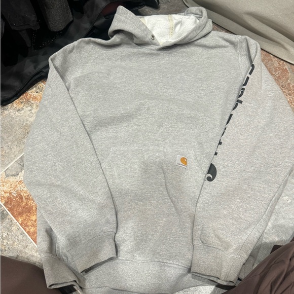 Carhartt Tops - Carhartt Men's Light Gray Hoodie